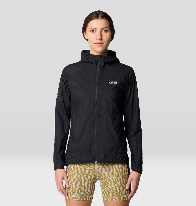 Women's Kor AirShell Hoody, Color: Black, image 1