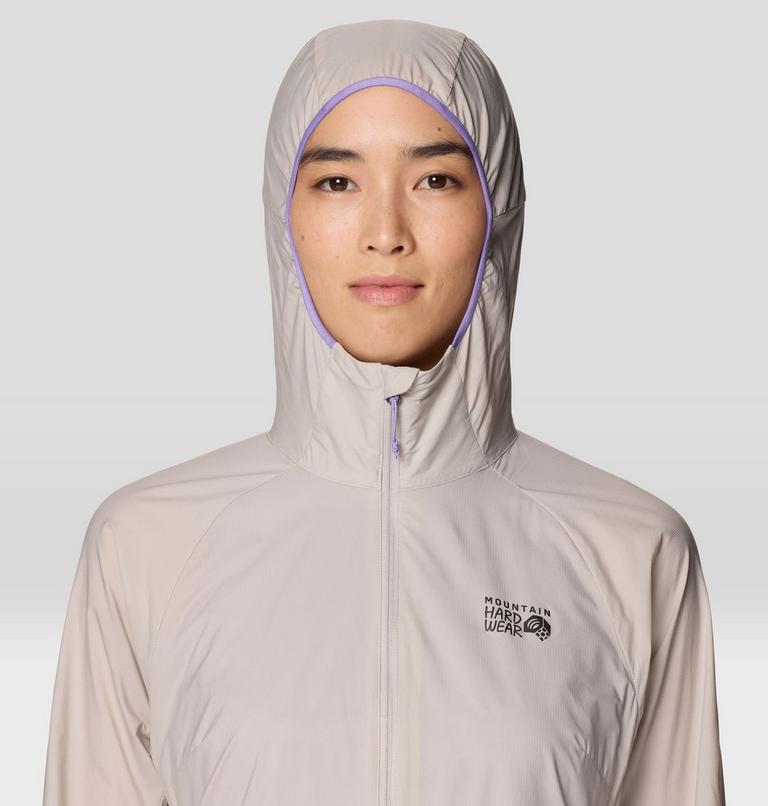 Women's Kor AirShell Hoody, Color: City Fog, image 6