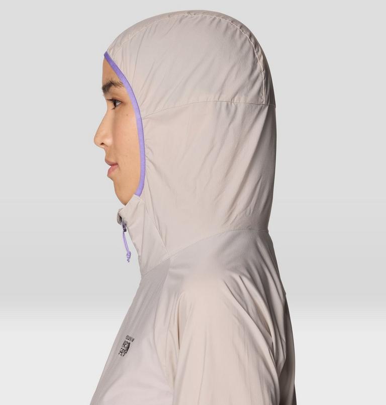 Women's Kor AirShell Hoody, Color: City Fog, image 7