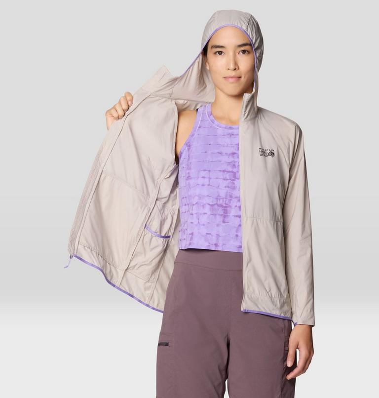 Women's Kor AirShell Hoody, Color: City Fog, image 9