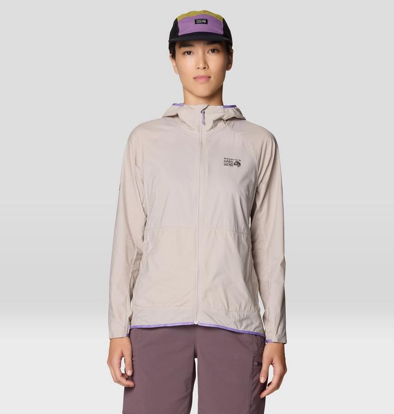 Women's Kor AirShell Hoody, Color: City Fog, image 1