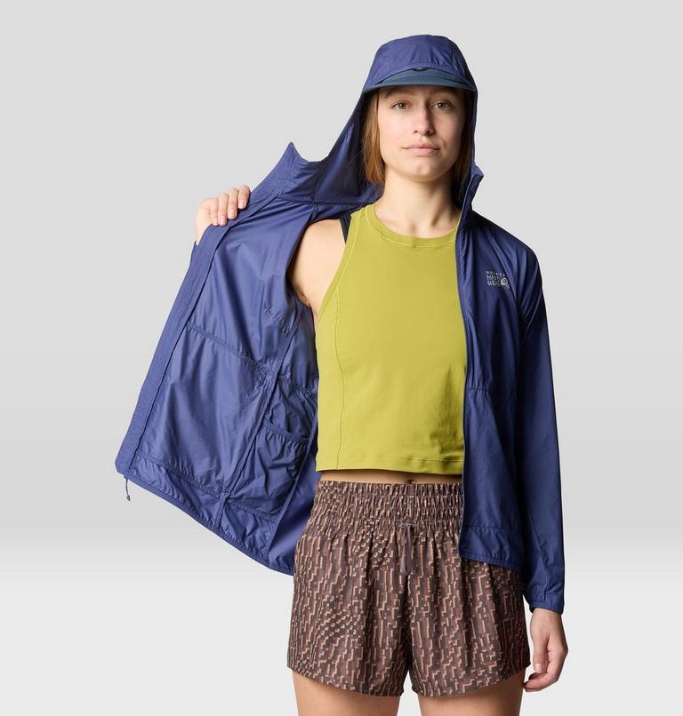 Women's Kor AirShell Hoody, Color: Lapis Dusk, image 7