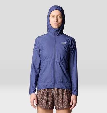 Women's Kor AirShell Hoody, Color: Lapis Dusk, image 9