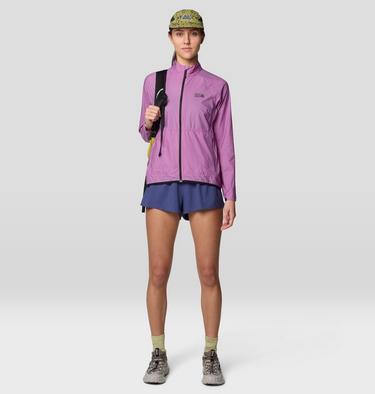 Women's Kor AirShell Full Zip Jacket, Color: Lilac Glow, image 6