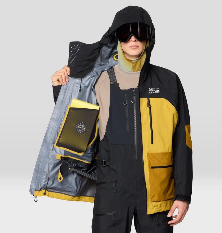 Men's Mythogen GORE-TEX PRO Jacket, Color: Desert Yellow, Olive Gold, Black, image 6