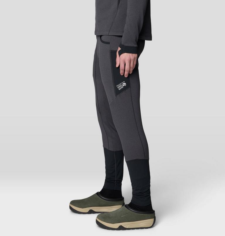 Men's Up First Tech Fleece Pant, Color: Shark Heather, Black, image 5