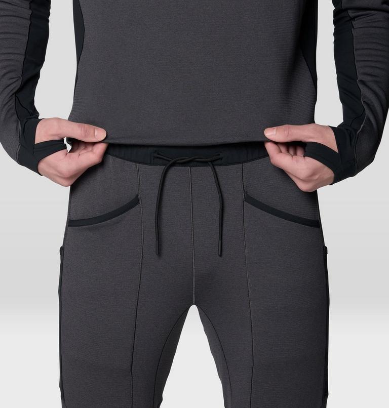 Men's Up First Tech Fleece Pant, Color: Shark Heather, Black, image 6