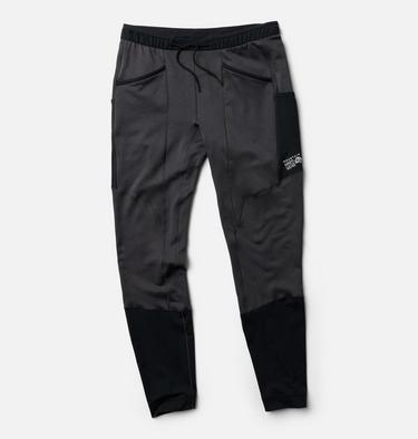 Men's Up First Tech Fleece Pant, Color: Shark Heather, Black, image 3