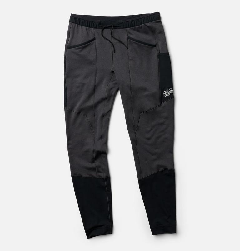 Men's Up First Tech Fleece Pant, Color: Shark Heather, Black, image 3