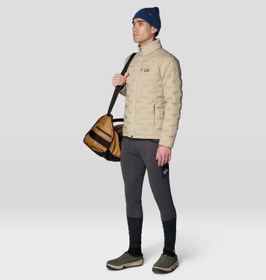 Men's Up First Tech Fleece Pant, Color: Shark Heather, Black, image 2
