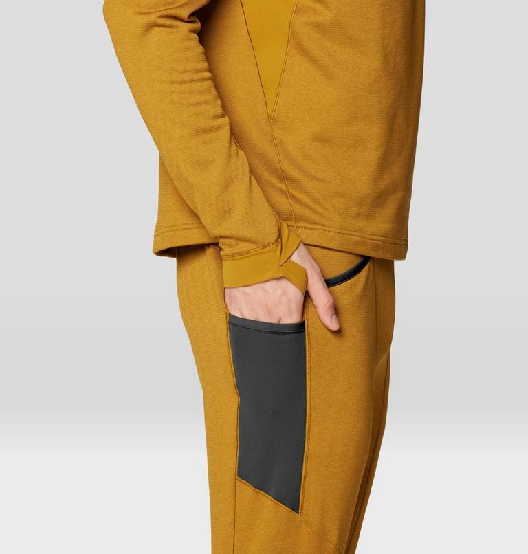 Men's Up First Tech Fleece Pant, Color: Olive Gold Heather, image 7