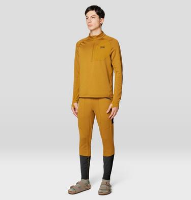 Men's Up First Tech Fleece Pant, Color: Olive Gold Heather, image 2