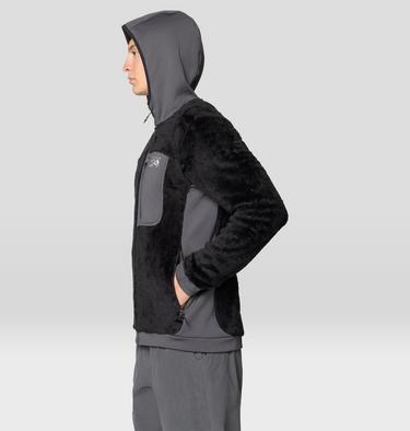 Men's Polartec® High Loft Hooded Jacket, Color: Black, Volcanic, image 3
