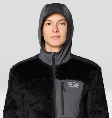 Men's Polartec® High Loft Hooded Jacket, Color: Black, Volcanic, image 4