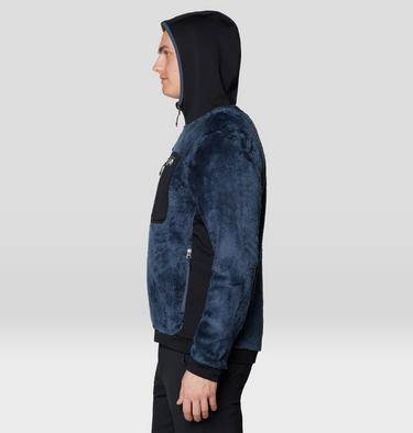 Men's Polartec® High Loft Hooded Jacket, Color: Moon Blue, Black, image 15