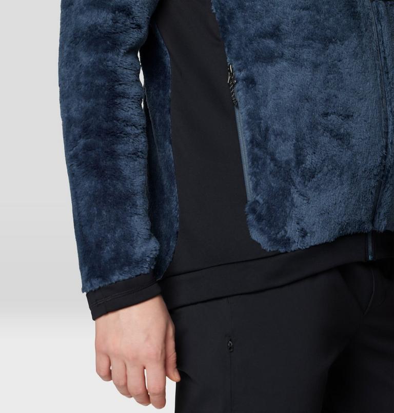 Men's Polartec® High Loft Hooded Jacket, Color: Moon Blue, Black, image 6