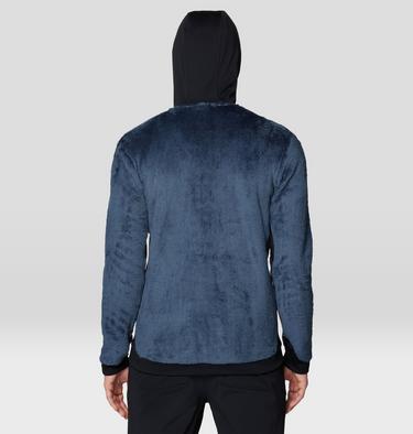 Men's Polartec® High Loft Hooded Jacket, Color: Moon Blue, Black, image 14