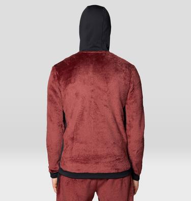 Men's Polartec® High Loft Hooded Jacket, Color: Bourbon Brown, Black, image 11