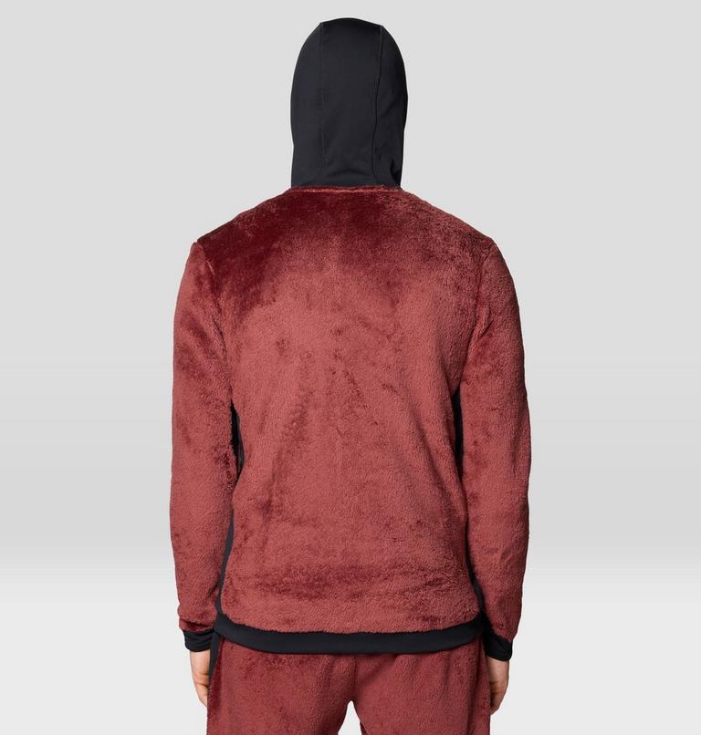 Men's Polartec® High Loft Hooded Jacket, Color: Bourbon Brown, Black, image 3