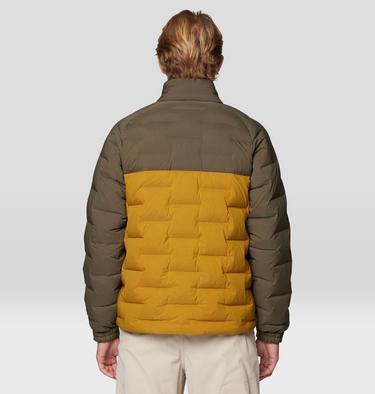 Men's Stretchdown Big Baffle Jacket, Color: Olive Gold, Ridgeline, image 2