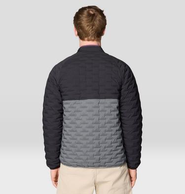 Men's Stretchdown Light Snap Neck, Color: Foil Grey, Black, Dusty Purple, image 3