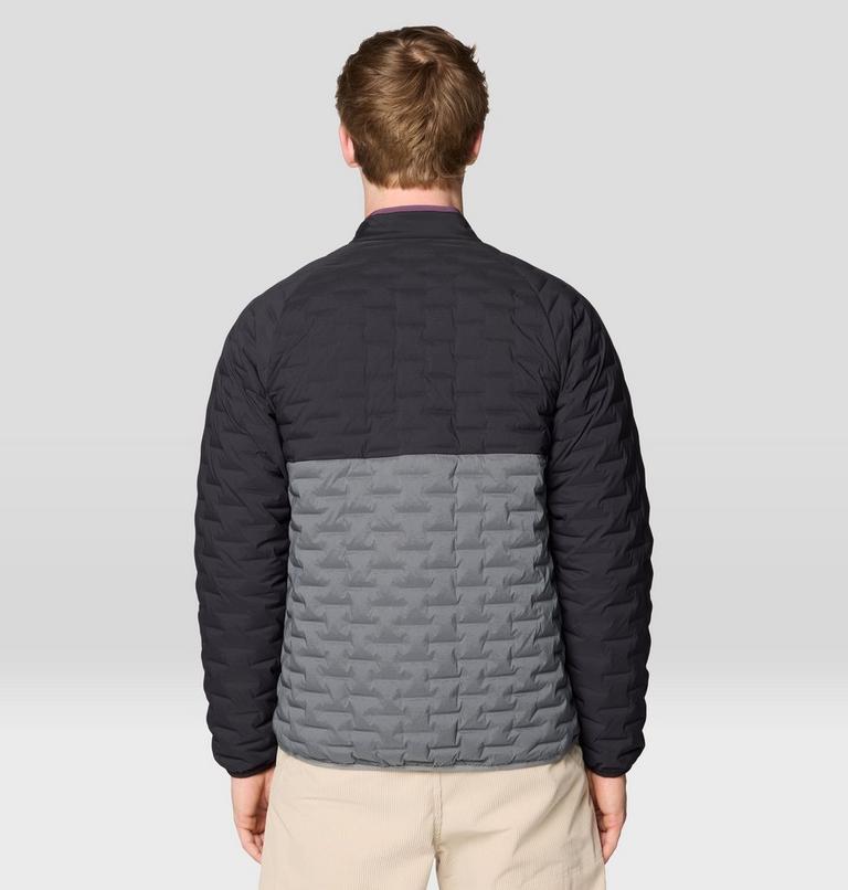 Men's Stretchdown Light Snap Neck, Color: Foil Grey, Black, Dusty Purple, image 3