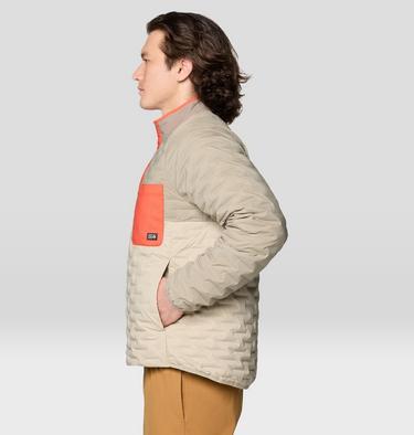 Men's Stretchdown Light Snap Neck, Color: Badlands, Dunes, Aspect, image 8