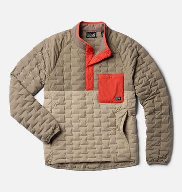 Men's Stretchdown Light Snap Neck, Color: Badlands, Dunes, Aspect, image 6