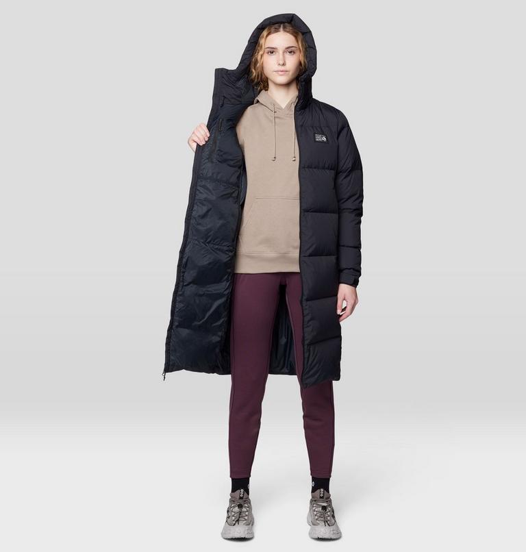 Women's Nevadan Down Long Parka, Color: Black, image 6