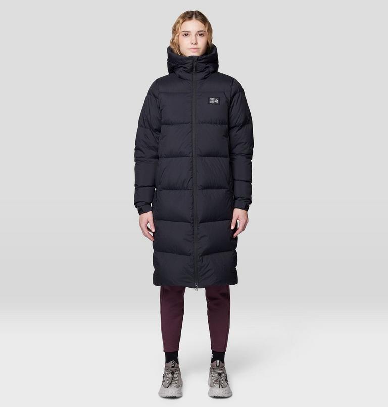 Women's Nevadan Down Long Parka, Color: Black, image 1