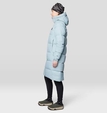 Women's Nevadan Down Long Parka, Color: Ice Shadow, image 12