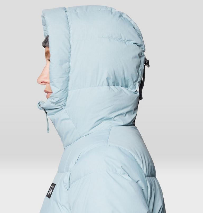 Women's Nevadan Down Long Parka, Color: Ice Shadow, image 8