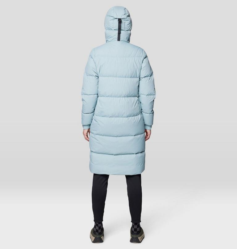 Women's Nevadan Down Long Parka, Color: Ice Shadow, image 3