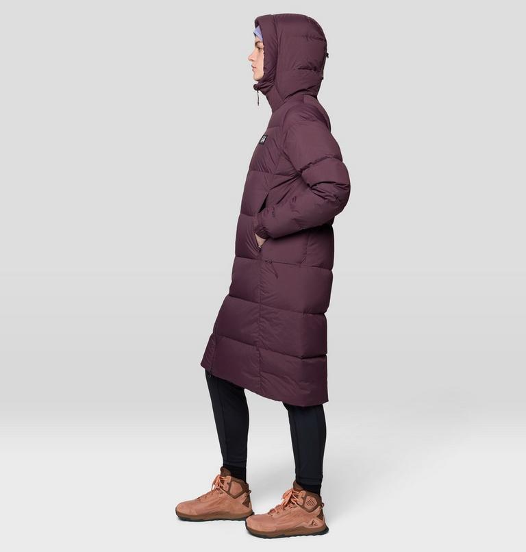 Women's Nevadan Down Long Parka, Color: Blackberry, image 3