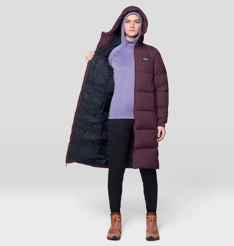 Women's Nevadan Down Long Parka, Color: Blackberry, image 5