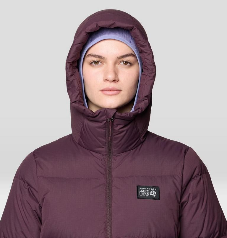 Women's Nevadan Down Long Parka, Color: Blackberry, image 6
