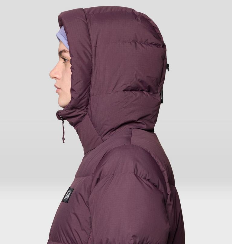 Women's Nevadan Down Long Parka, Color: Blackberry, image 7