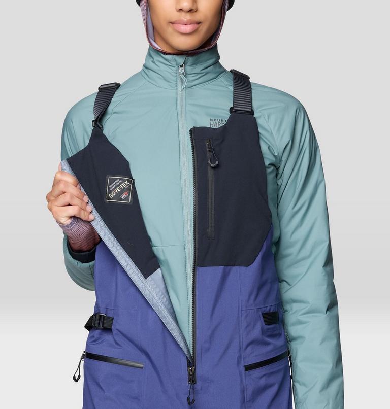 Women's Mythogen GORE-TEX PRO Bib, Color: Lapis Dusk, Black, image 6