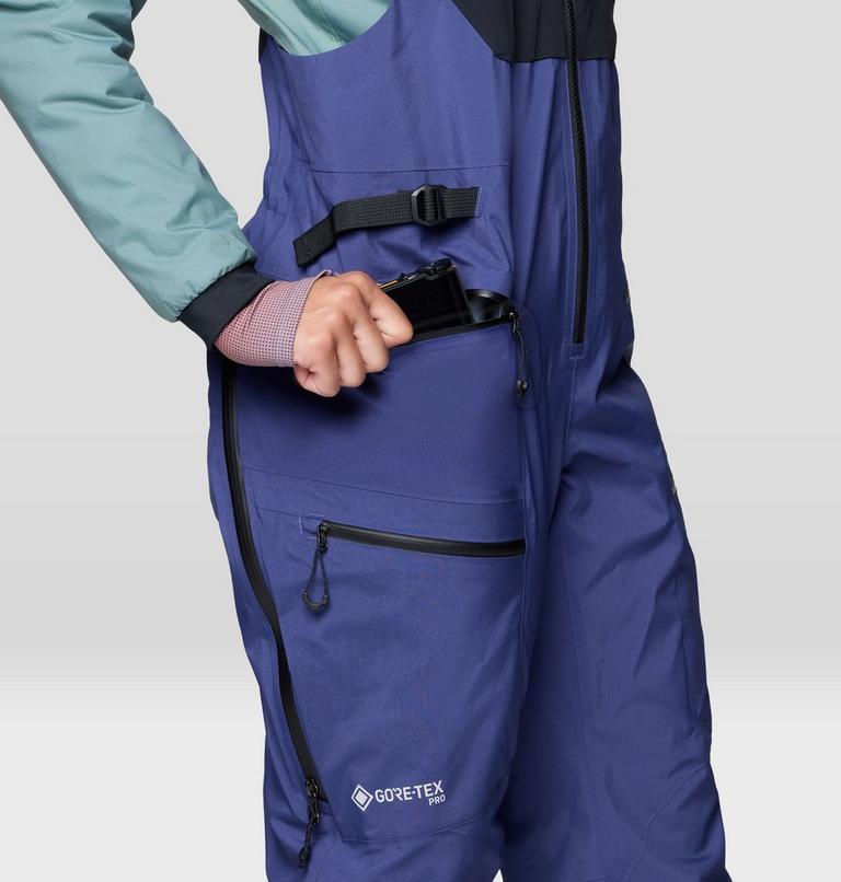 Women's Mythogen GORE-TEX PRO Bib, Color: Lapis Dusk, Black, image 8