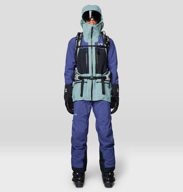 Women's Mythogen GORE-TEX PRO Bib, Color: Lapis Dusk, Black, image 2