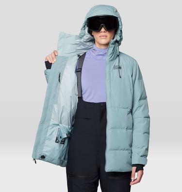 Women's Powder Maven Down Jacket, Color: Blue Sage, image 12