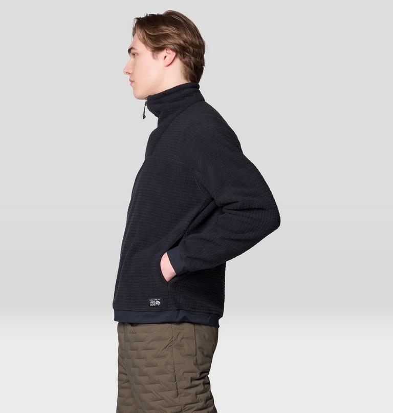 Men's Summit Grid Big Grid Half Zip, Color: Black, image 3