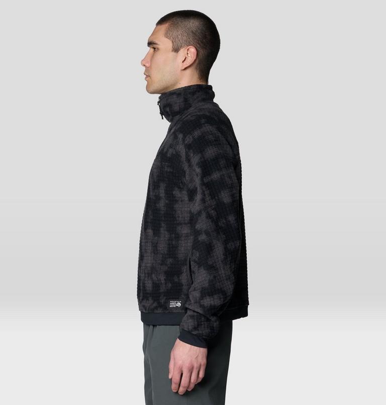 Men's Summit Grid Big Grid Half Zip, Color: Black Shadowdye Print, image 4