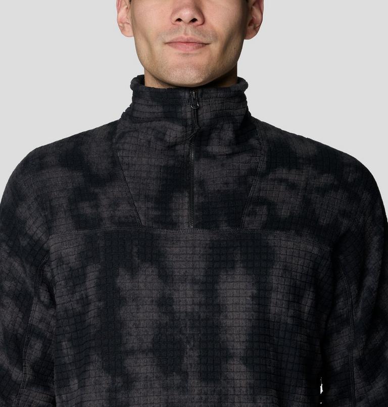 Men's Summit Grid Big Grid Half Zip, Color: Black Shadowdye Print, image 5