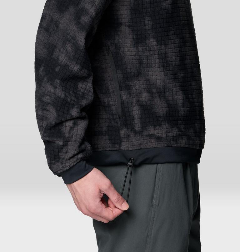 Men's Summit Grid Big Grid Half Zip, Color: Black Shadowdye Print, image 6