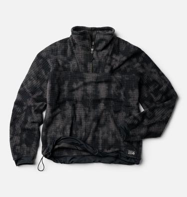 Men's Summit Grid Big Grid Half Zip, Color: Black Shadowdye Print, image 4