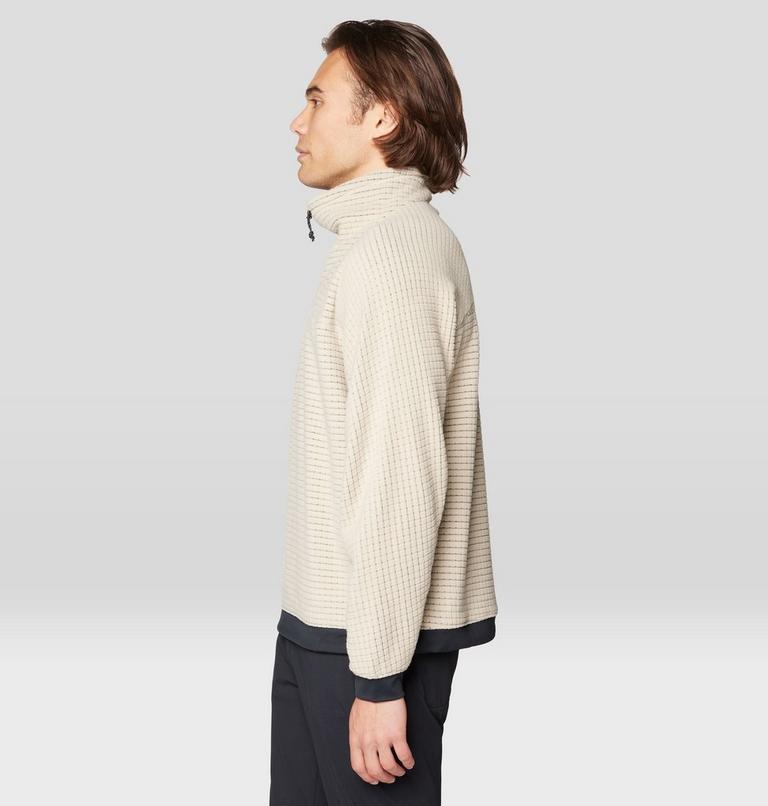 Men's Summit Grid Big Grid Half Zip, Color: Fossil, image 3
