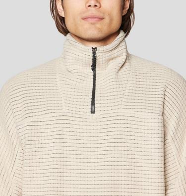 Men's Summit Grid Big Grid Half Zip, Color: Fossil, image 12