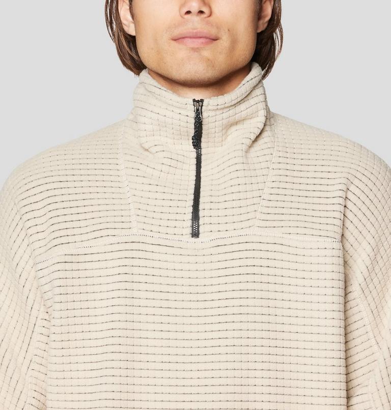 Men's Summit Grid Big Grid Half Zip, Color: Fossil, image 4