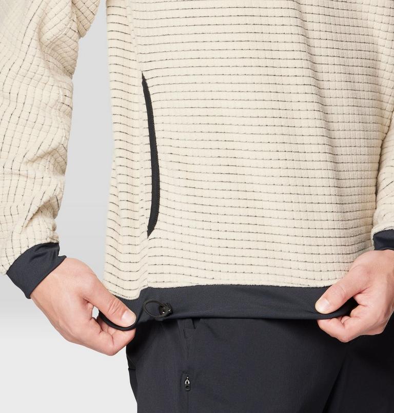 Men's Summit Grid Big Grid Half Zip, Color: Fossil, image 5